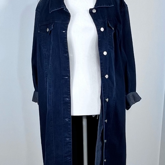 Long Dark Denim Dress/Jacket New Condition - Picture 5 of 10